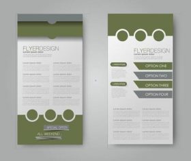 Grass green concise business advertising template vector