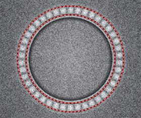 Gray denim texture vector