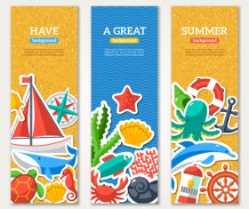 Great summer banner vector