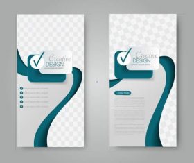 Grid graphic business advertising template vector