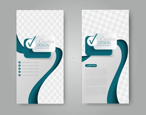 Grid graphic business advertising template vector