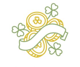 Happy st patricks label vector