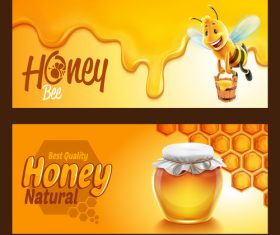 Honey frame vector
