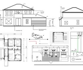 House planning vector set