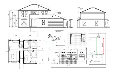 House planning vector set
