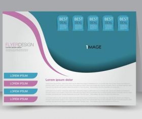 Label style business advertising template vector