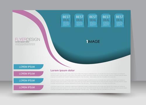 Label style business advertising template vector