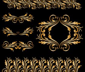 Luxury decorative elements vector