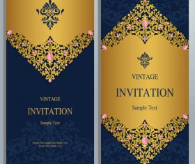 Luxury invitation card vector