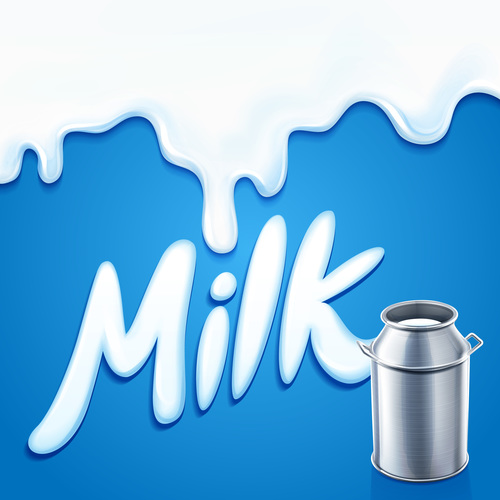 Milk background vector