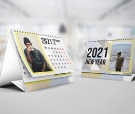 Model Calendar 2021 vector