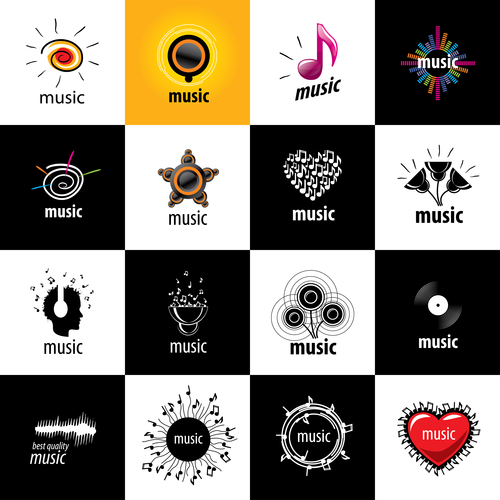Music icon collection vector