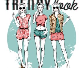 My fashion style illustration vector