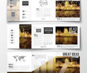 Night background business brochure template vector