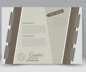 Notebook style business advertising template vector