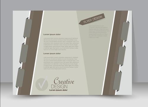 Notebook style business advertising template vector