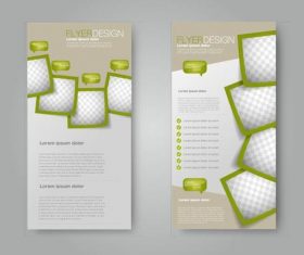 Novel business advertising template vector