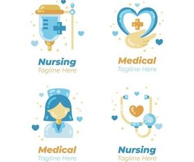Nurse logo template vector