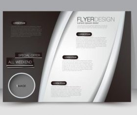 Ordinary business advertising template vector