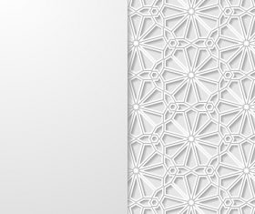 Pattern paper cut flower vector