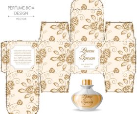 Perfume box design vector