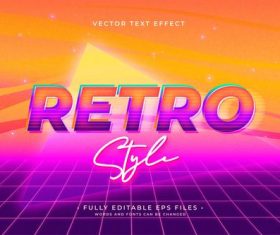 Pink and yellow 3d editable text style effect vector