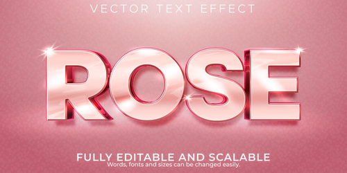 Pink flash 3d editable text style effect vector
