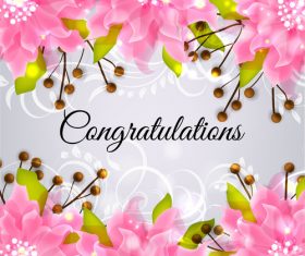 Precious wedding invitation card vector