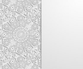 Pretty paper cut flower vector