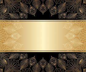 Round decorative pattern vector