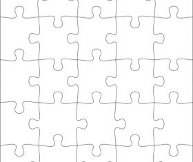 Rule puzzle vector