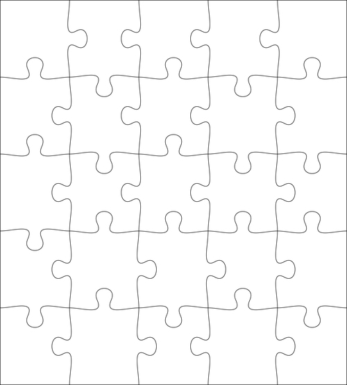 Rule puzzle vector
