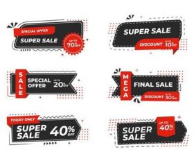 Sale banner vector