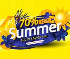 Sale flyer design vector