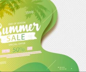 Season sale card vector