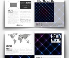 Shiny background business brochure template vector
