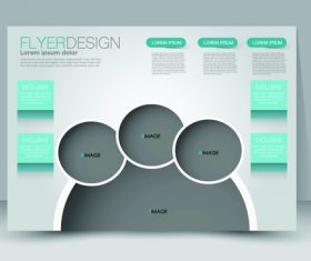 Simple business advertising template vector