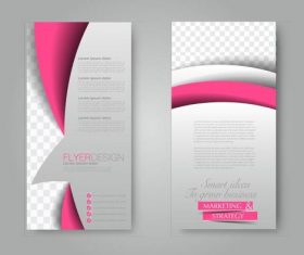 Simple color business advertising template vector