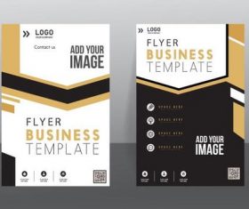 Simple cover flyer vector