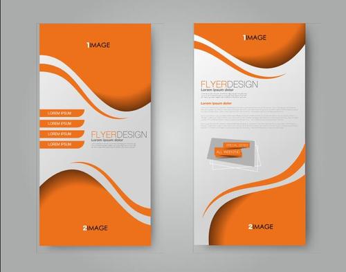 Simple design business advertising template vector