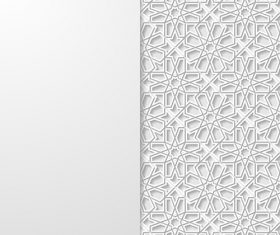 Simple pattern paper cut flower vector