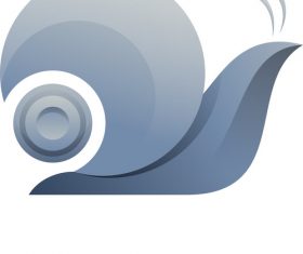 Snail gradient logo vector