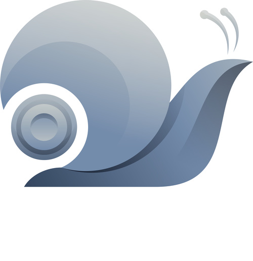 Snail gradient logo vector