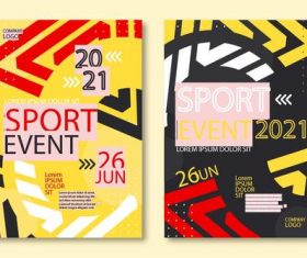 Sport event banner vector