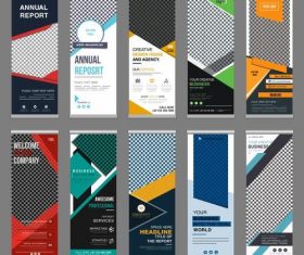 Standee business banner vector