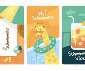 Summer banner vector