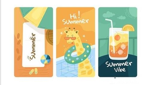 Summer banner vector