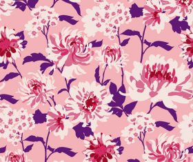 Summer floral pattern vector