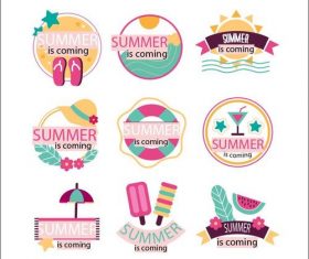 Summer is coming hand drawn vector