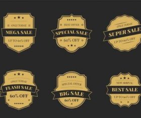 Super sale label vector